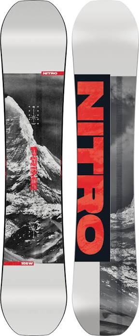 NITRO snowboard Prime Raw black/white/red Wide