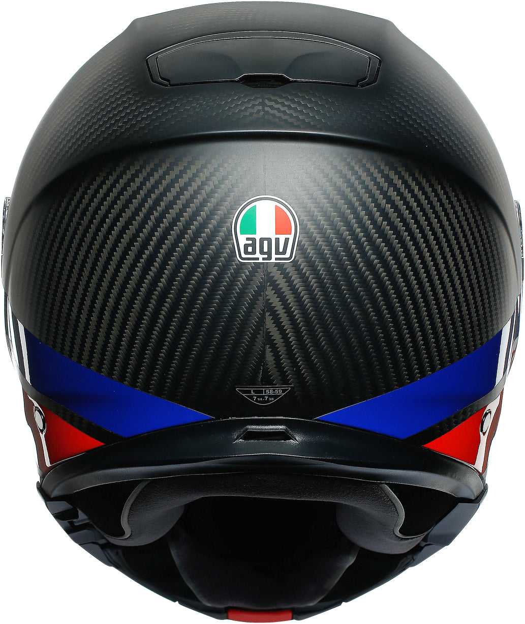 AGV ķivere Sportmodular Carbon red/blue