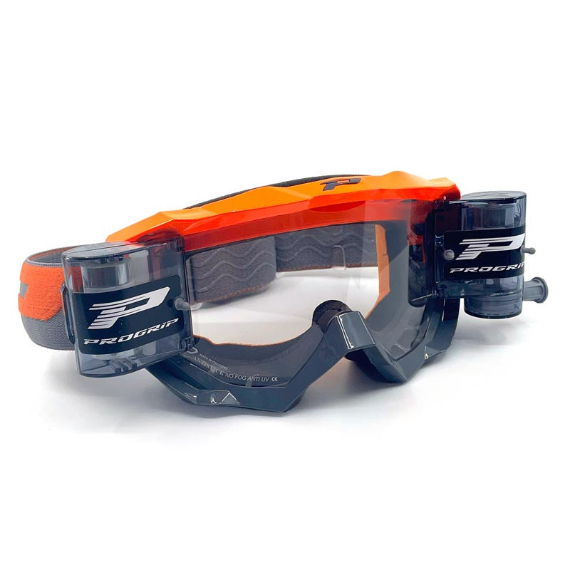 PROGRIP brilles ar Roll Off XL 3200 RO orange fl/grey w/clear 3215