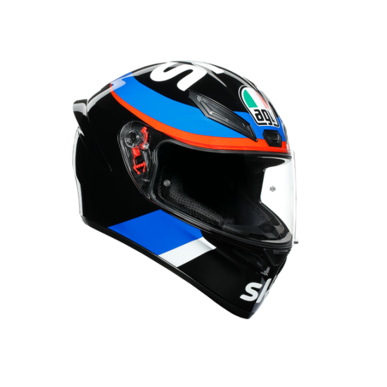 AGV ķivere K1 VR46 Sky Racing Team black/red 