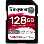 KINGSTON atmiņas karte ar adapteri Canvas React Plus 128GB