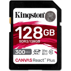 KINGSTON atmiņas karte ar adapteri Canvas React Plus 128GB