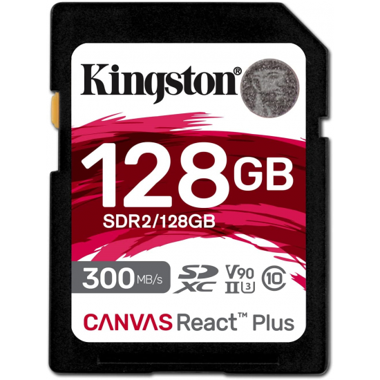 KINGSTON atmiņas karte ar adapteri Canvas React Plus 128GB