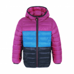 COLOR KIDS ziemas jaka Jacket Quilted w/ Hood Packable violet/blue/black 