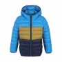 COLOR KIDS ziemas jaka Jacket Quilted w/ Hood Packable blue/brown 