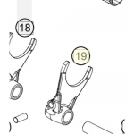 HUSQVARNA dakša ātrumu pārslēga 2/4 Gear TC 125 '23-'24