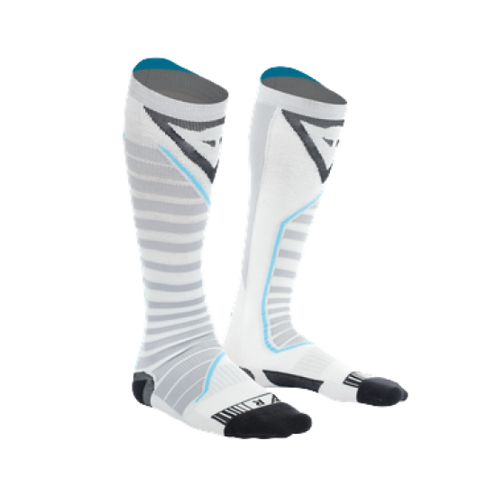 DAINESE zeķes Dry Long white/grey/blue 