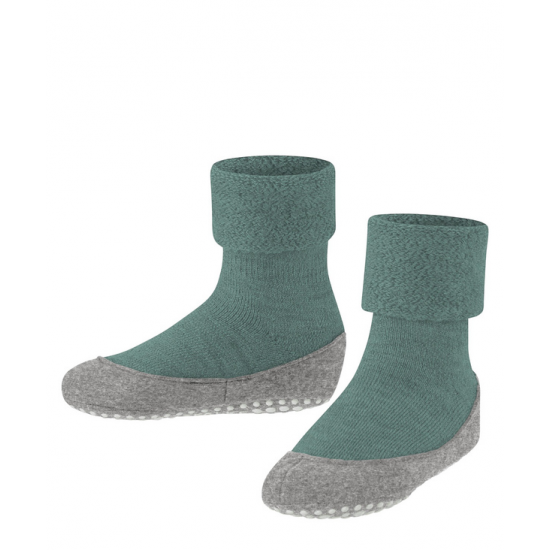 FALKE zeķes Cosyshoe Teens Kids House green/grey 