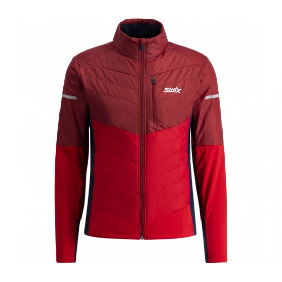 SWIX distanču slēpošanas jaka Dynamic Hybrid Insulated dark red/red 