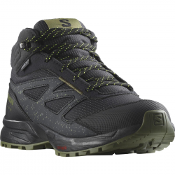 SALOMON apavi Outway Mid CSWP J black/dark green 