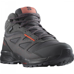 SALOMON apavi Outway Mid CSWP J black/grey/peach 