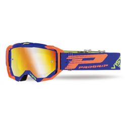 PROGRIP brilles 3303FL Vista blue/orange w/multi FL 3347 w/XLens w/TearOffs
