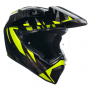 AGV ķivere AX9 steppa carbon/grey/yellow fluo 