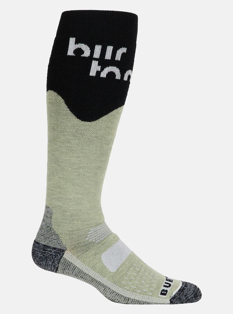 BURTON zeķes M Performance MW black/light green BURTON zeķes M Performance MW black/light green