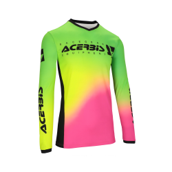 ACERBIS džersija MX J-Track Stabi fucsia/yellow fluo 