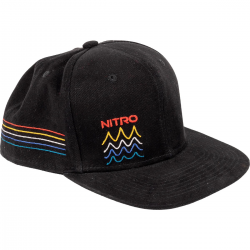 NITRO cepure Stripes Snapback Cap black