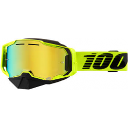 100% brilles Armega Snowmobile Nuclear citrus w/gold