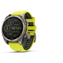 GARMIN pulkstenis Fenix 8 51mm Sapphire Solar yellow/grey