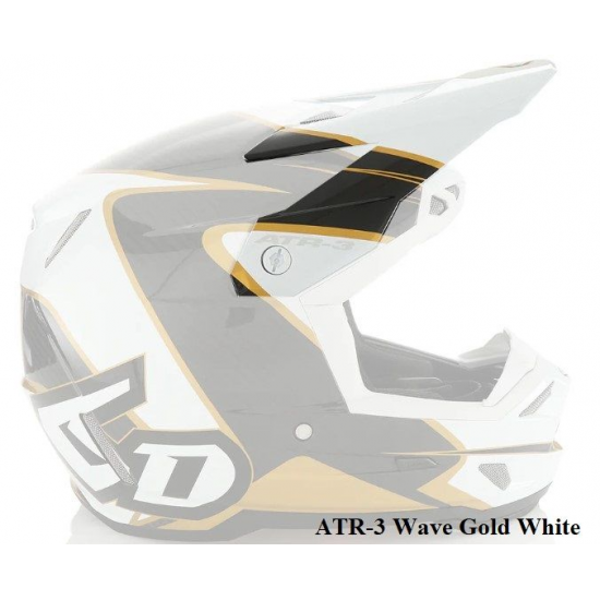 6D ķiveres nadziņš ATR-3 Wave gloss gold/white