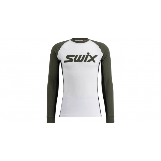 SWIX distanču slēpošanas jaka RaceX Classic LS white/dark green 