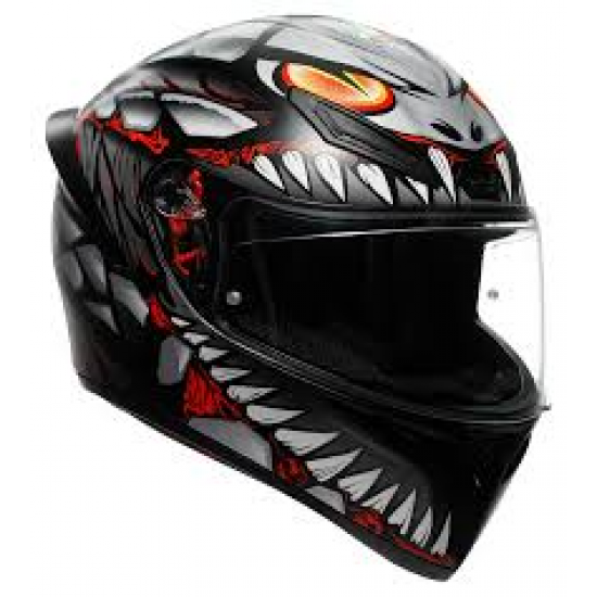 AGV ķivere K1 S Lyzard matt black/red/grey 