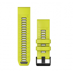 GARMIN siksna pulkstenim Quickfit 26mm Silicone amp yellow/graphite