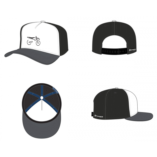 HUSQVARNA cepure Remote Trucker Cap black/white/grey