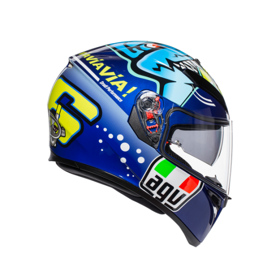 AGV ķivere K3 SV Rossi Misano 2015 blue/yellow 