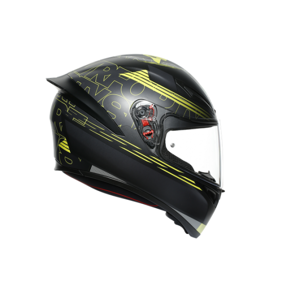 AGV ķivere K1 Track 46 black/yellow 