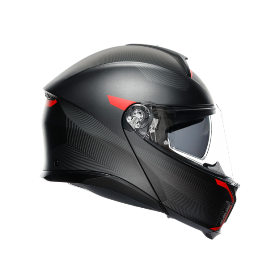 AGV ķivere Tourmodular Freequency matt gunmetal/red 