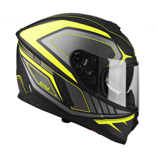 LAZER ķivere Rafale Hexa black/yellow matt 