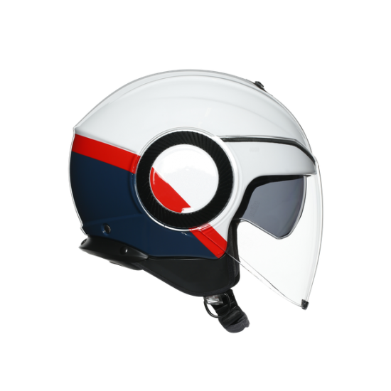 AGV ķivere Orbyt Block pearl white/blue/red 