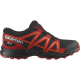 SALOMON apavi Speedcross CSWP J black/red/orange 