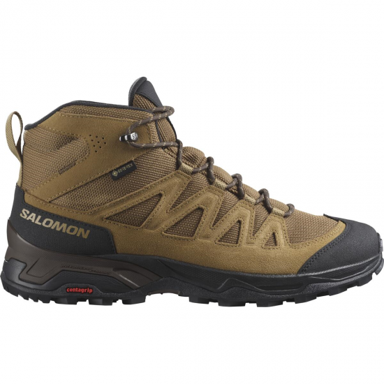 SALOMON apavi X Ward Leather Mid GTX brown/black 