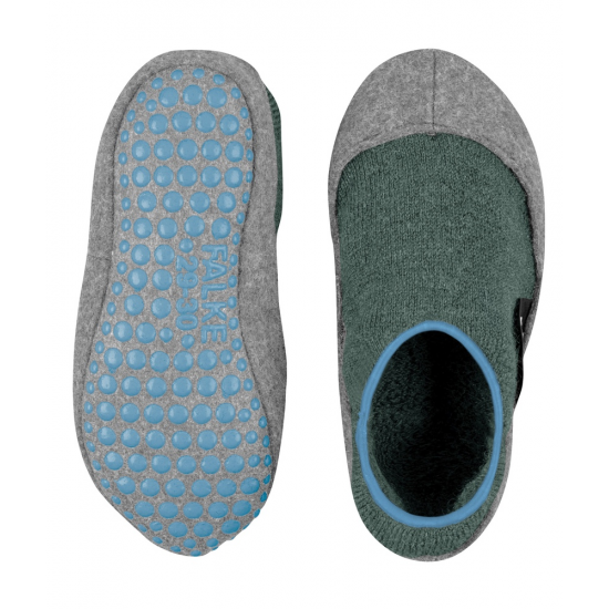 FALKE zeķes Cosyshoe Kids Slippers green/grey 