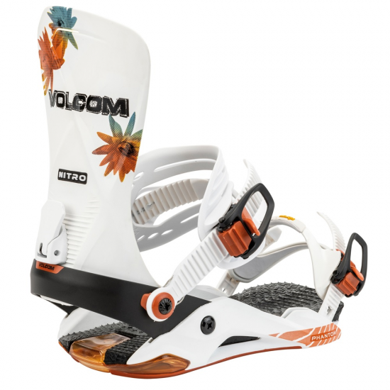 NITRO stiprinājumi Phantom X Volcom white/orange 