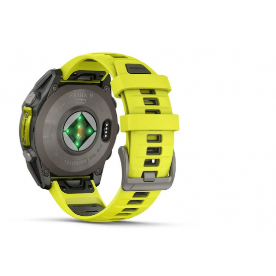 GARMIN pulkstenis Fenix 8 51mm Sapphire Solar yellow/grey