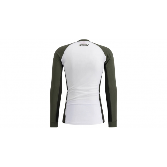 SWIX distanču slēpošanas jaka RaceX Classic LS white/dark green 