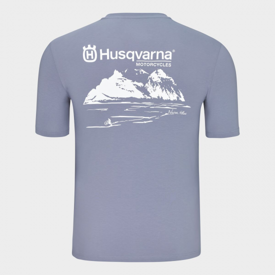HUSQVARNA t-krekls Never Follow Tee grey 