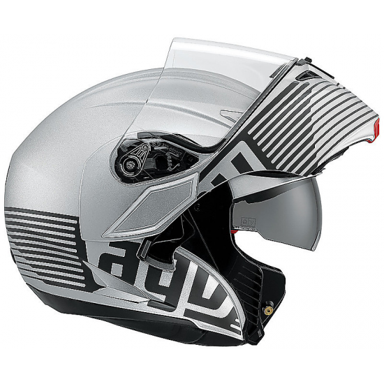 AGV ķivere Compact Audax silver matt/black 