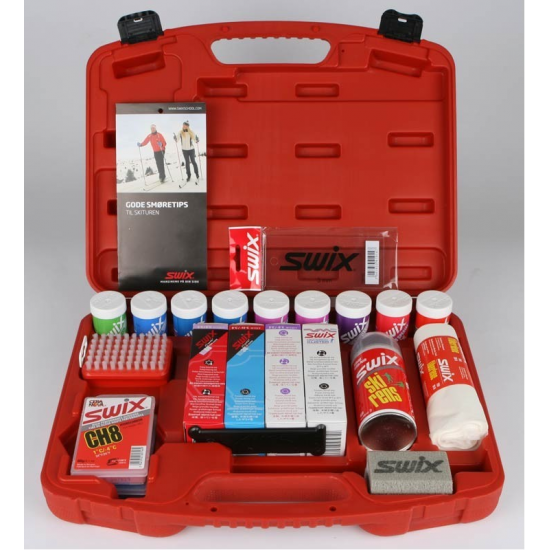 SWIX koferis Waxbox Medium Empty red