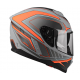 LAZER ķivere Rafale Hexa titan grey/red matt 