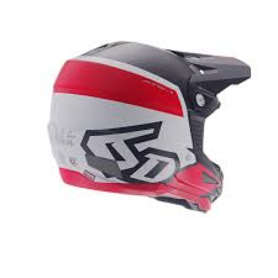 6D ķivere velo BMX/DH ATB-1 Flight white/red 