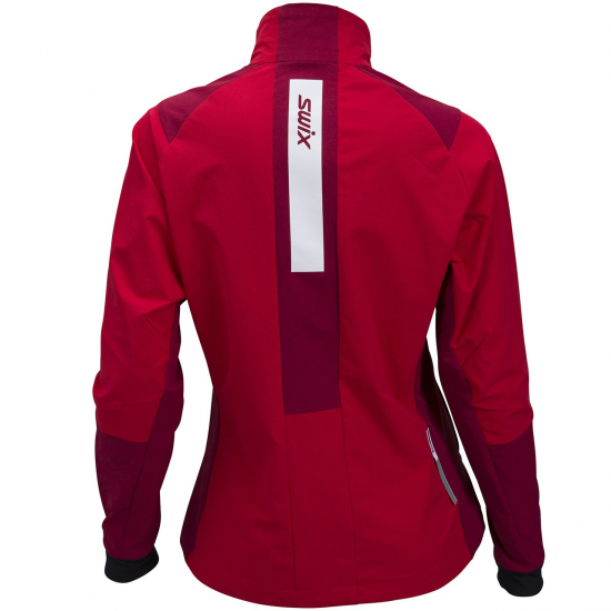 SWIX distanču slēpošanas jaka W Marka Softsheld JKT red/white 