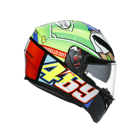 AGV ķivere K3 SV Rossi Mugello 2017 green 