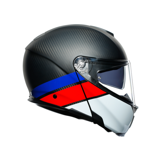 AGV ķivere Sportmodular Carbon red/blue 