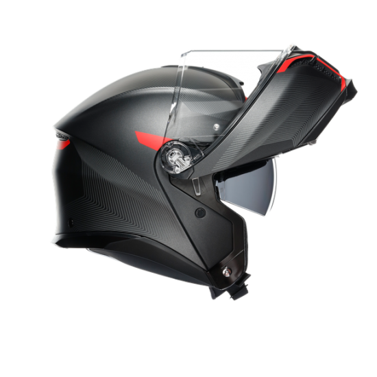 AGV ķivere Tourmodular Freequency matt gunmetal/red 