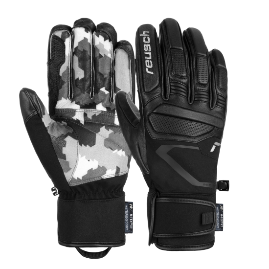 REUSCH cimdi Marco Schwarz black/grey camo 