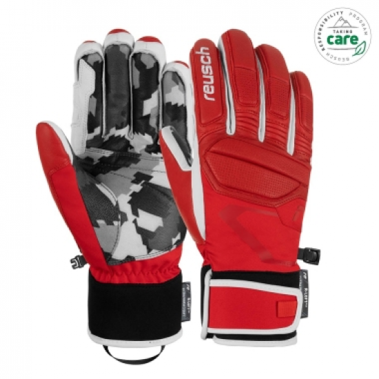 REUSCH cimdi Marco Odermatt red/grey camo 