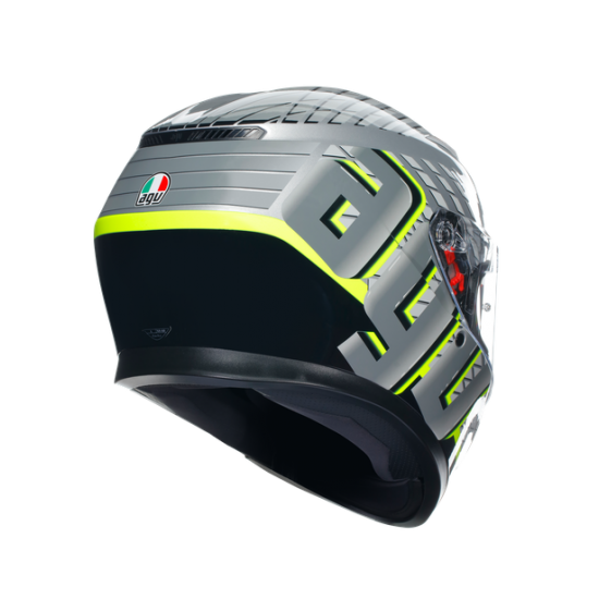 AGV ķivere K3 Fortify grey/black/yellow 